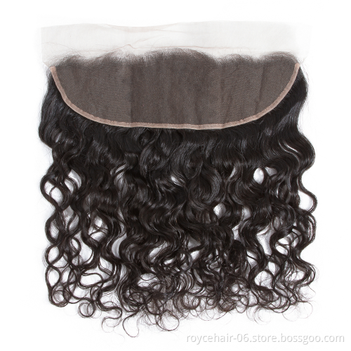 100% Unprocessed Hair Extension Human Hair Brazilian Water Wave Hair Frontal Lace Closure